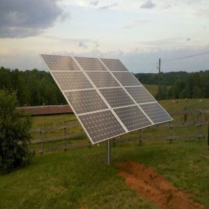 PV Pojedynczy biegun na kolektorze słonecznym, rama z panelem słonecznym