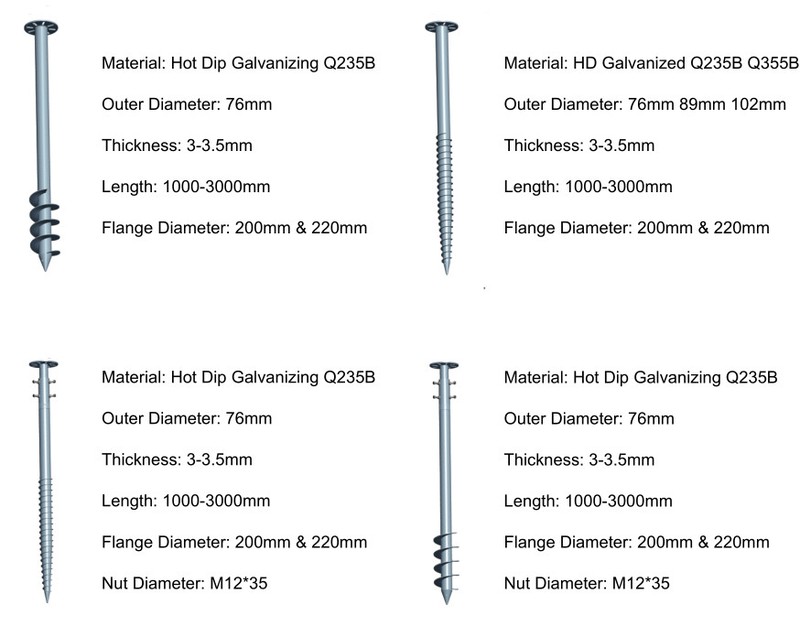 Ground Screw Pole Details Ground Screw Pole Details