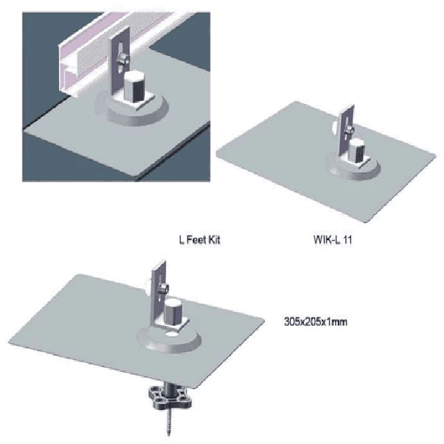 Asphalt Tile Roof Flashing Hook L Feet