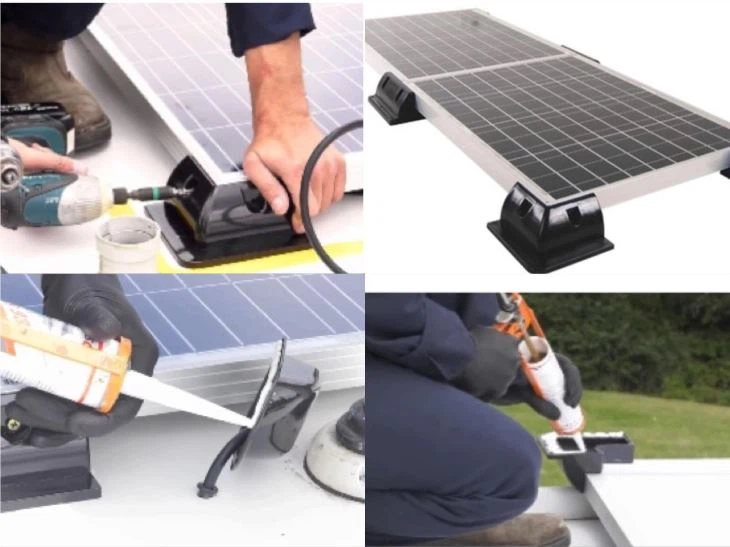 Plastic Solar Panel Corner Mounts