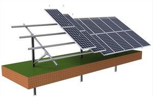 Stos wsporników słonecznych 100kw do montażu naziemnego